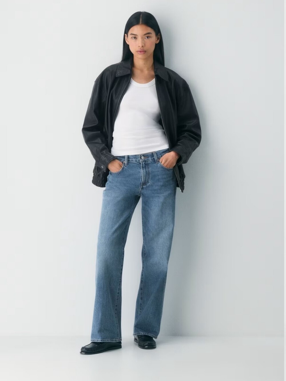 Denim Forum The Farrah Lo-Rise Wide Jeans Size 25